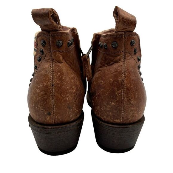 Miss Macie Bobby Jean Southwest Leather Boots Brown Size 6 - Picture 4 of 11